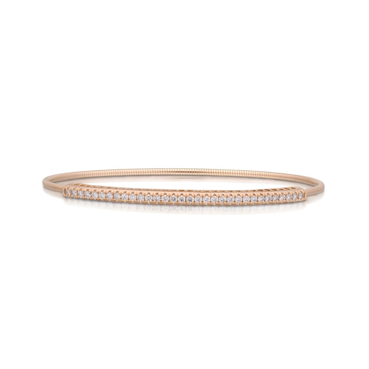 14K Gold Expandable Diamond Bracelet