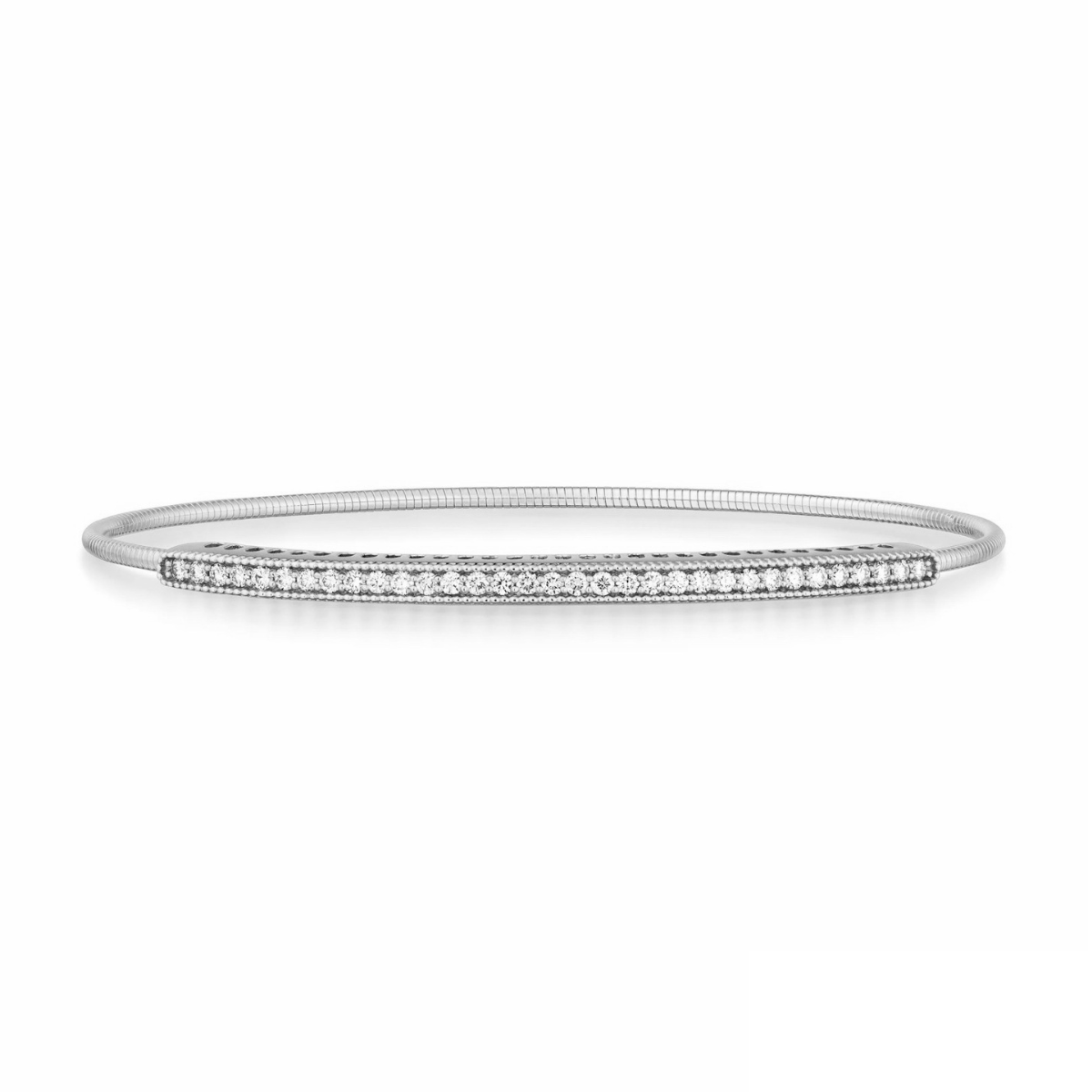 14K Milgrain Expandable Diamond Bracelet