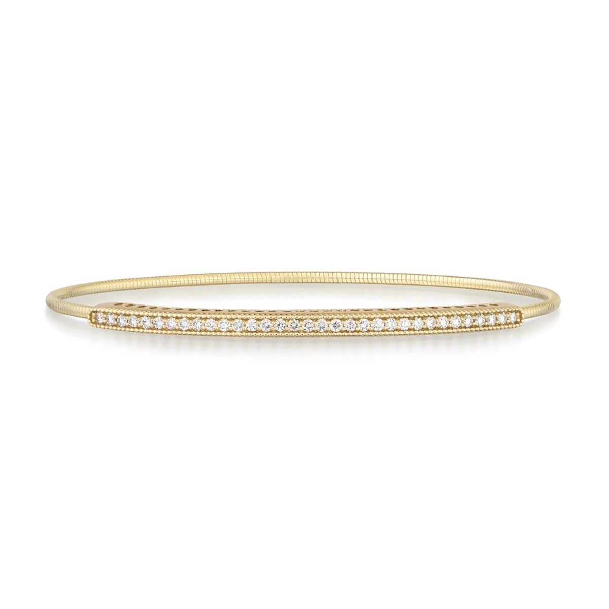14K Milgrain Expandable Diamond Bracelet
