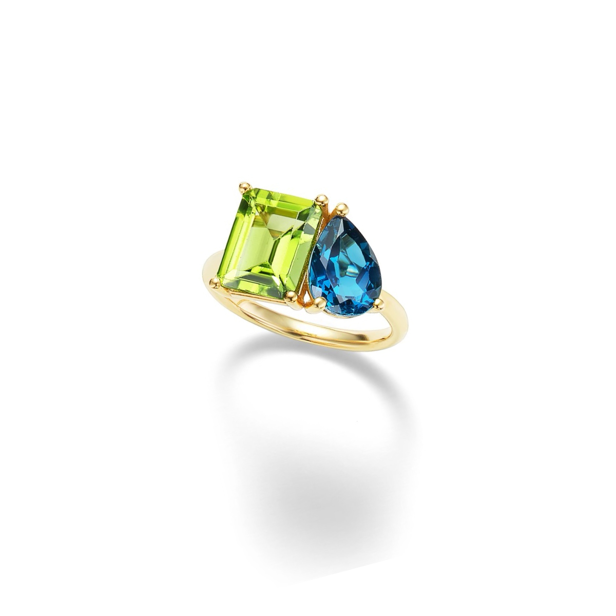 14K Gold Toi Et Moi Ring