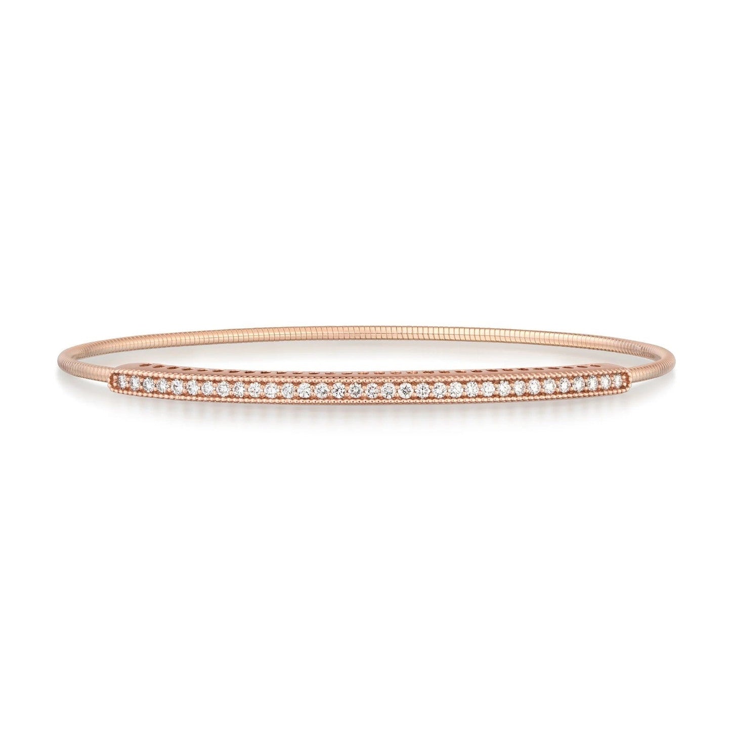 14K Milgrain Expandable Diamond Bracelet