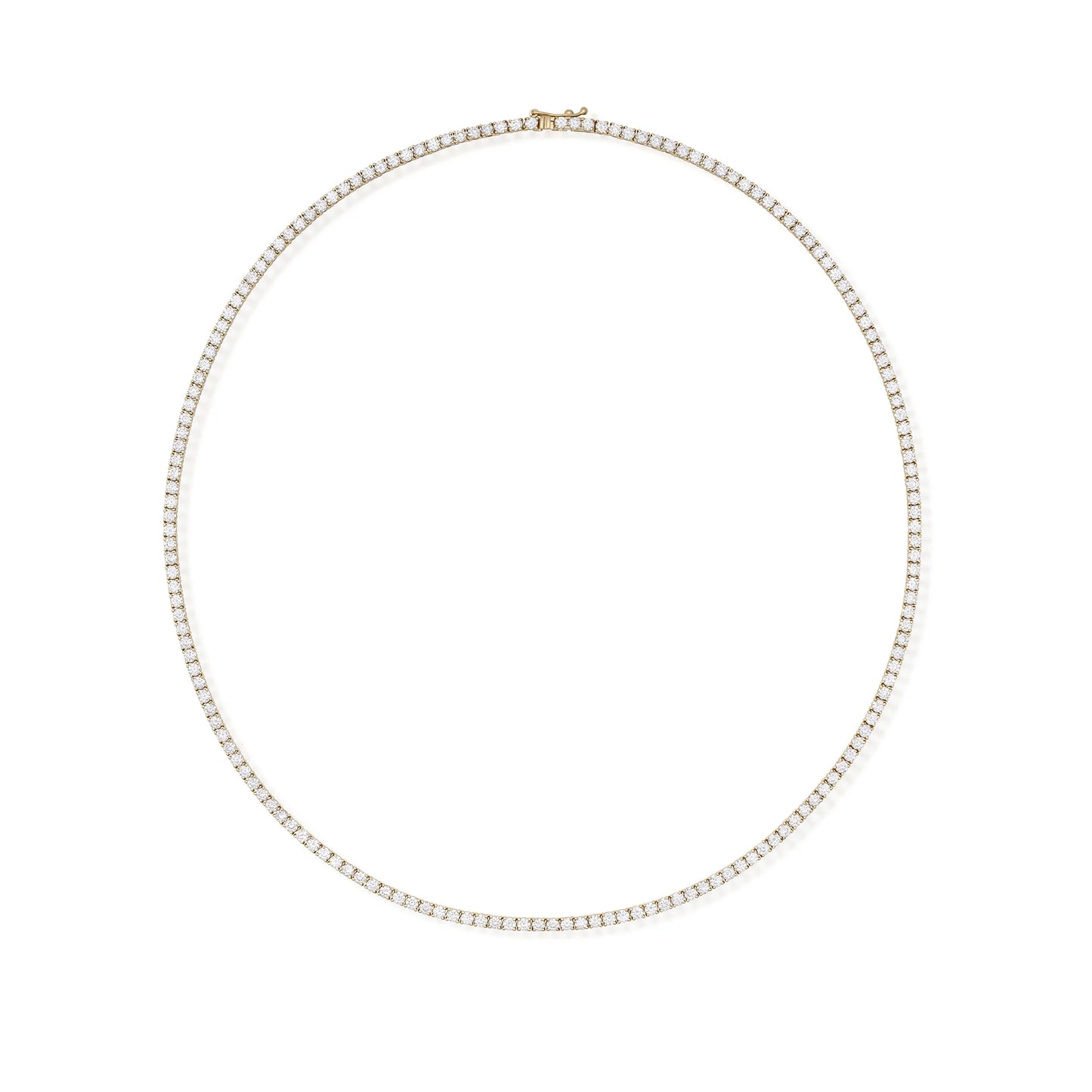 14K Gold Diamond Tennis Necklace