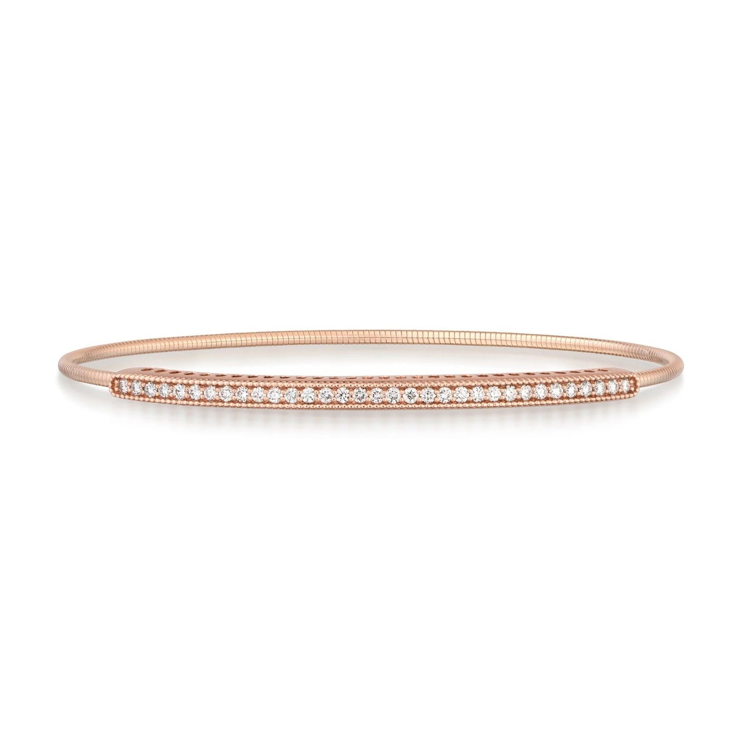 14K Milgrain Expandable Diamond Bracelet