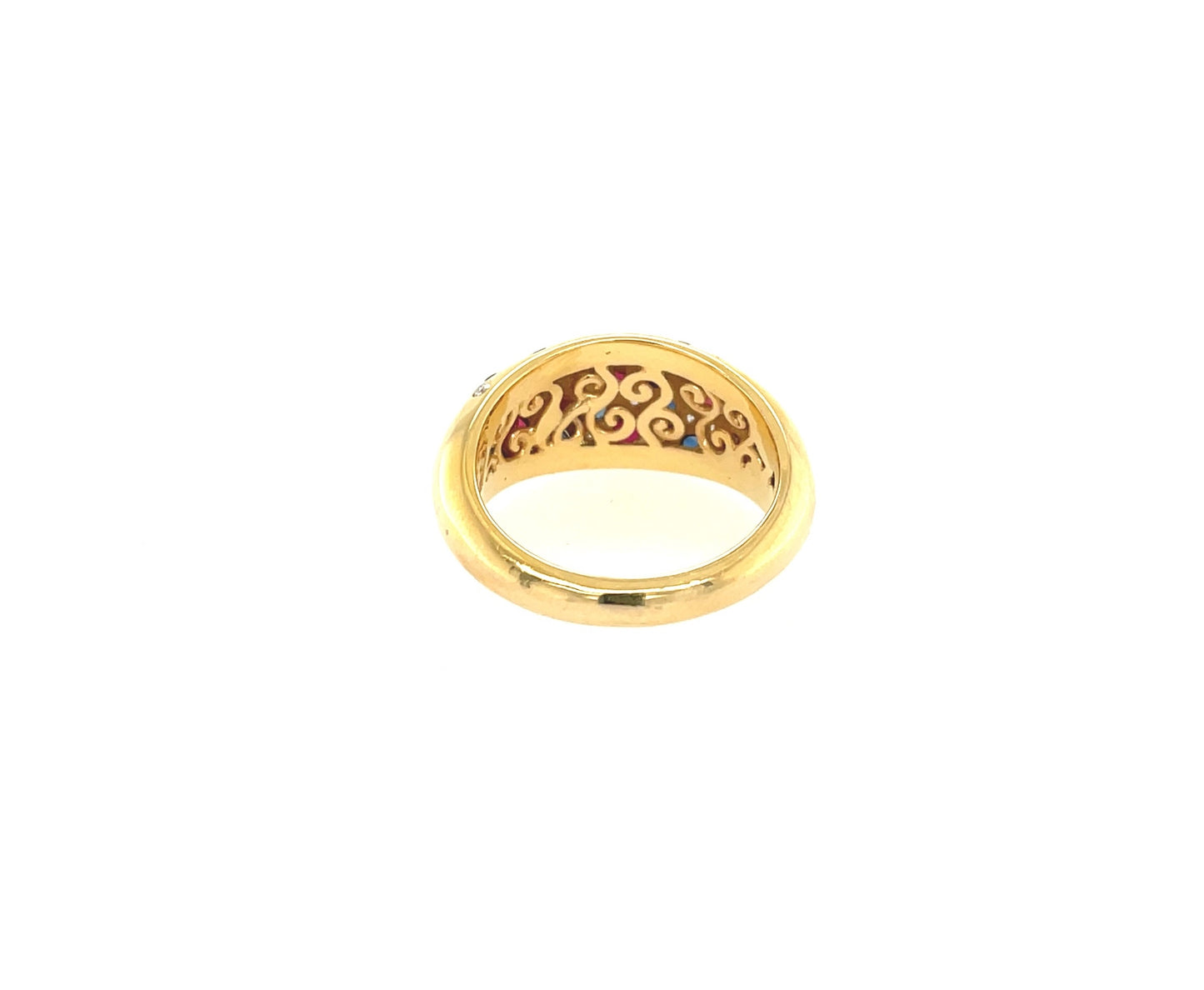 Multicolor Dome Ring