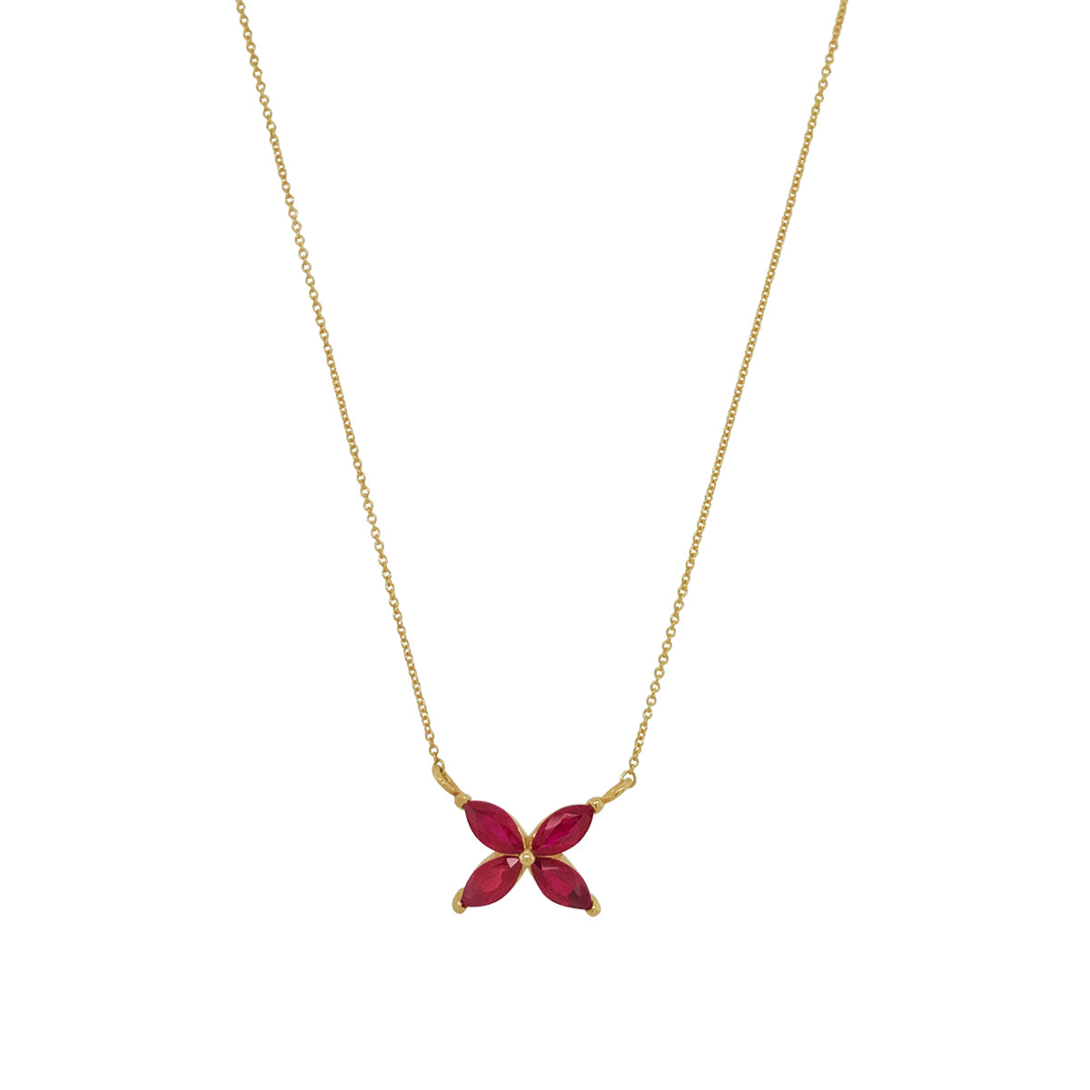 Ruby Mariposa Pendant