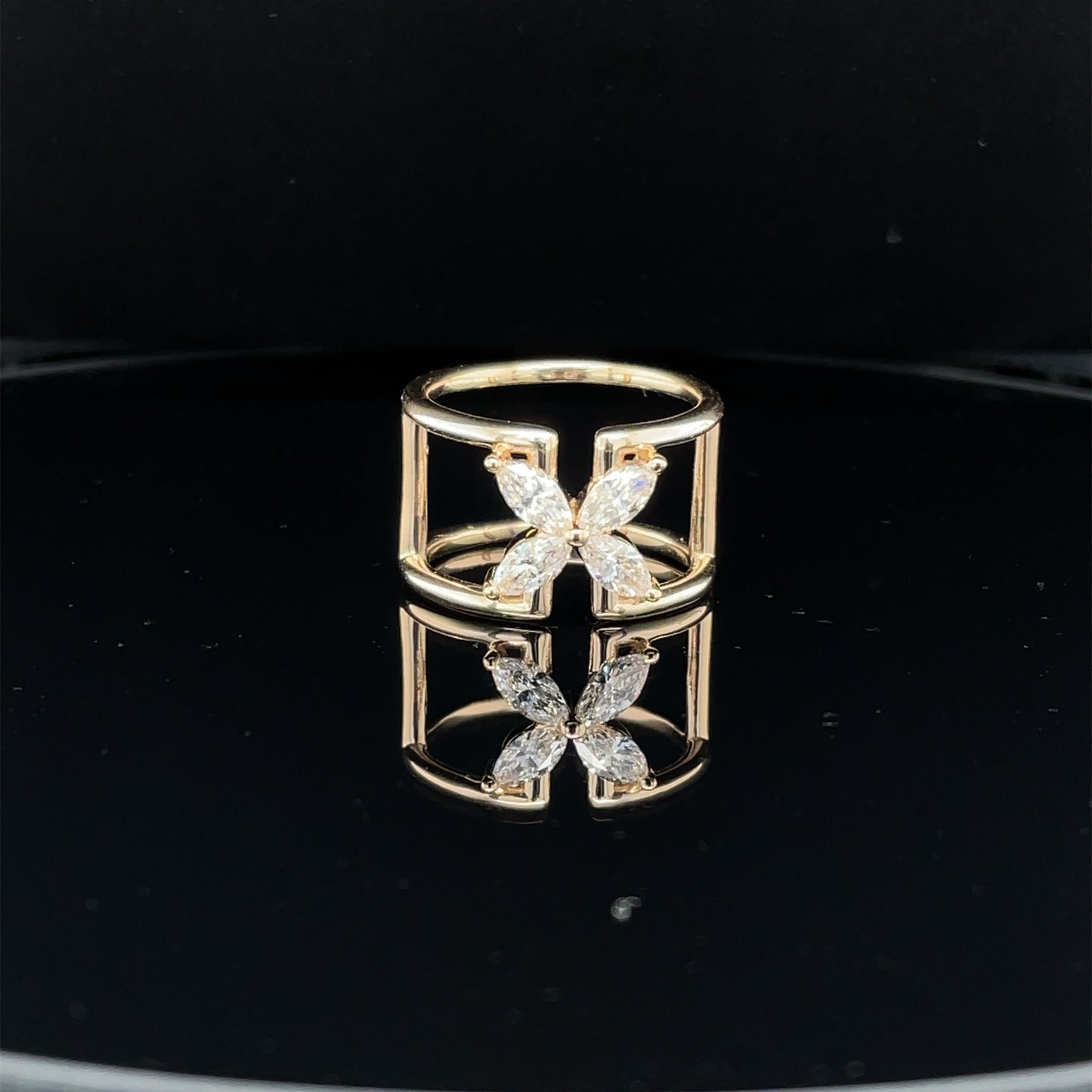 Marquise Diamond Mariposa Ring