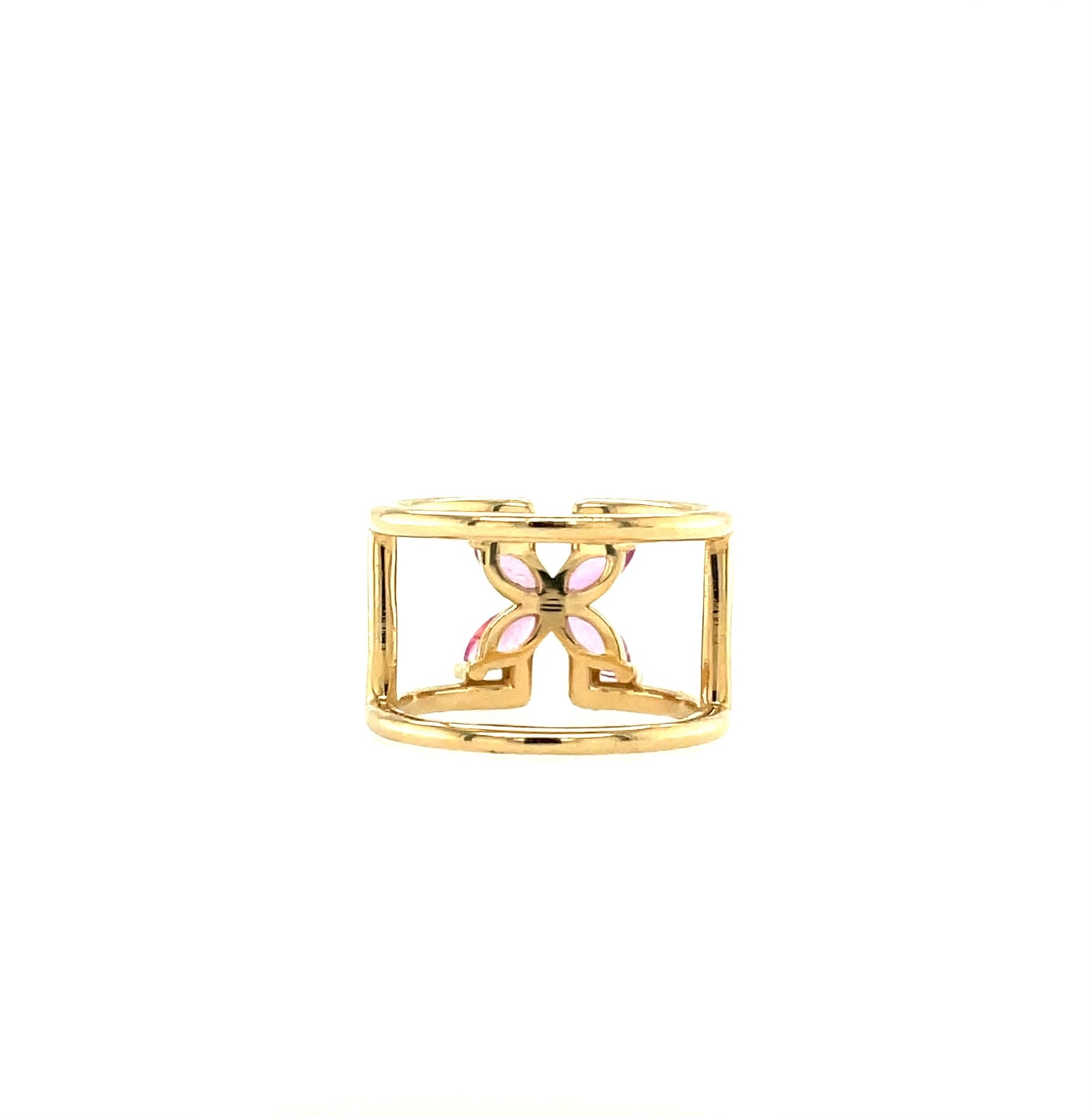 Pink Sapphire Mariposa Ring