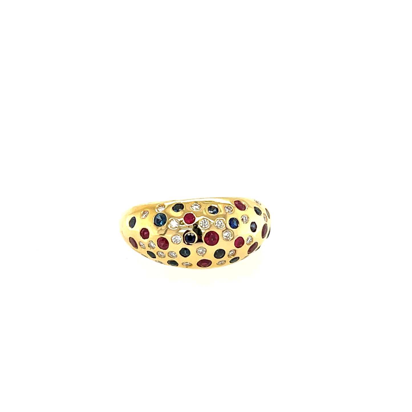 Multicolor Dome Ring