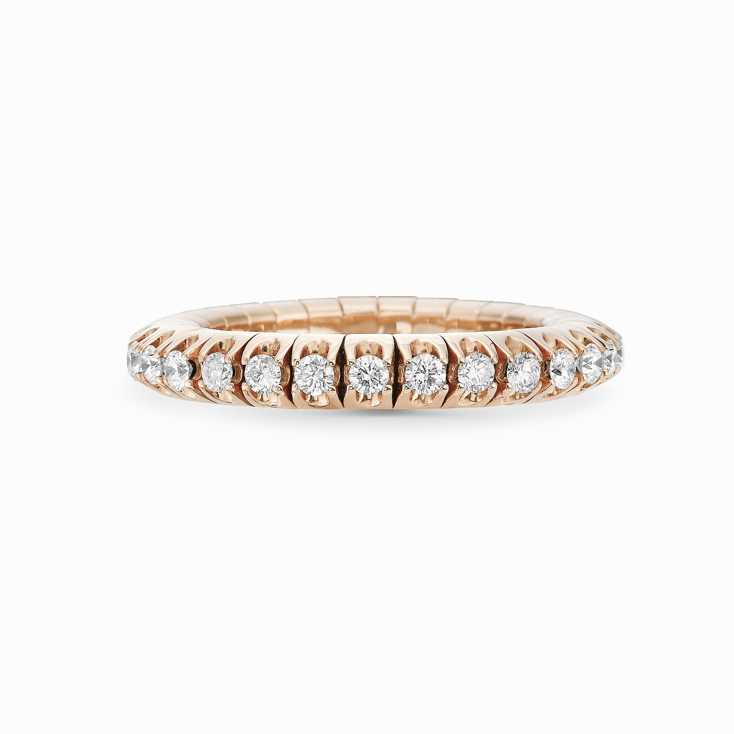 18K Gold Diamond Stretch Ring