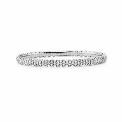 14K Gold Flexible Diamond Pave Bracelet