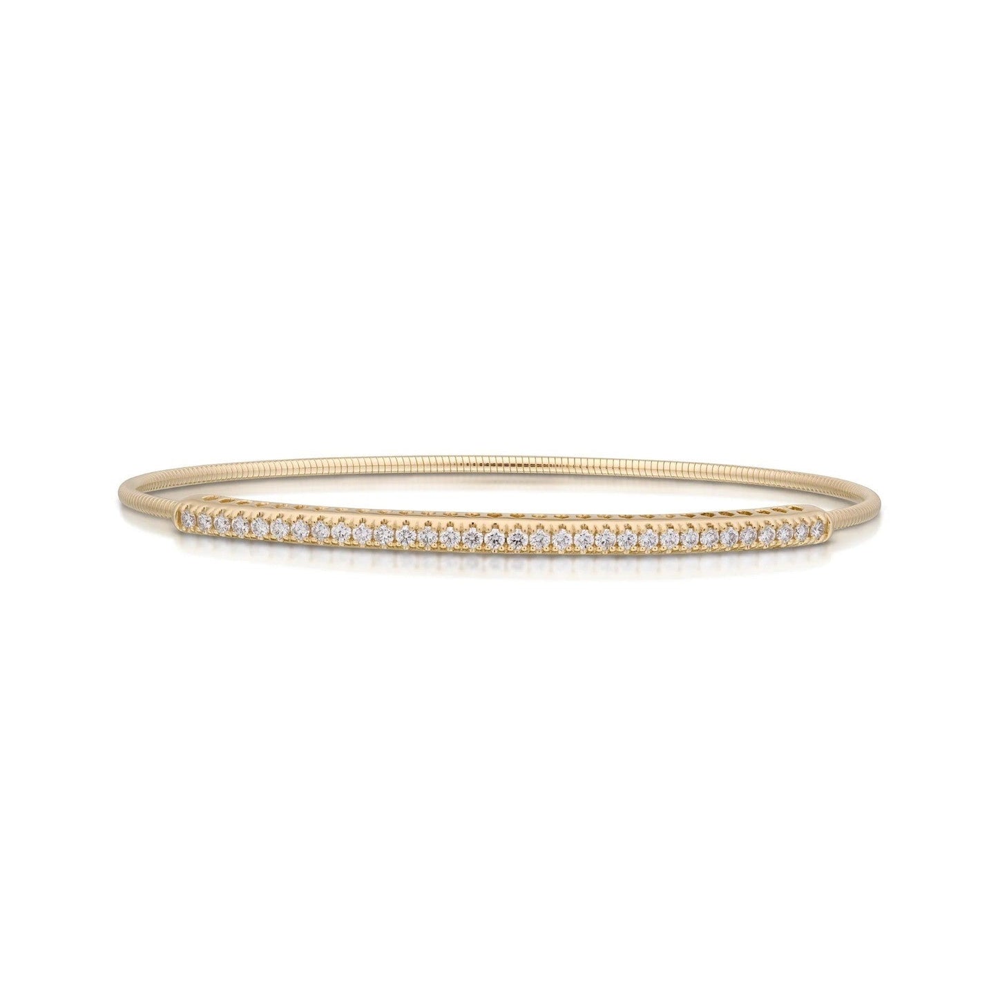 14K Gold Expandable Diamond Bracelet