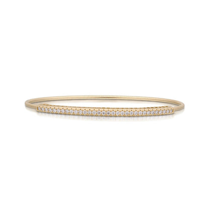 14K Gold Expandable Diamond Bracelet