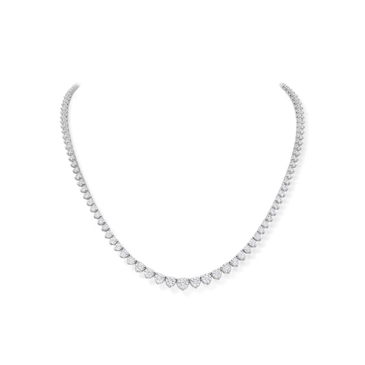 14K Gold Graduated Diamond Tennis Necklace