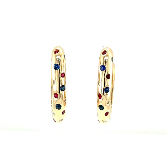 Multicolor Dome Earrings