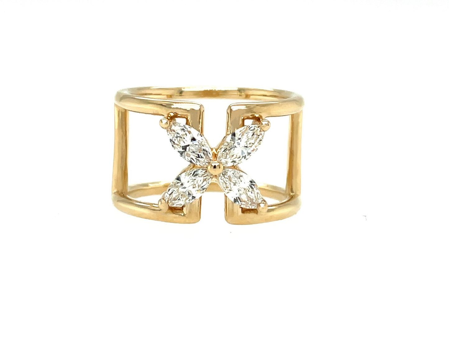 Marquise Diamond Mariposa Ring