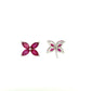 Marquise Ruby Mariposa Studs Large Size