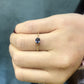 Oval Colored Sapphire Little Miss Dainty Ring